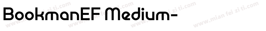 BookmanEF Medium字体转换